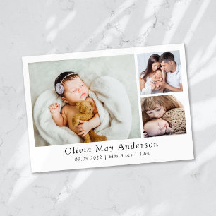 Anuncio Recién nacido fotográfico minimalista 3