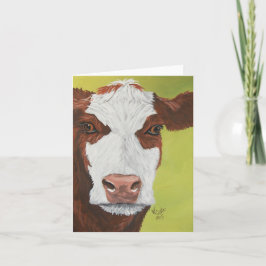 Anuncio Red Calf Folded Card
