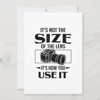 Anuncio Regalo Para El Fotógrafo No Es El Tamaño De La Len