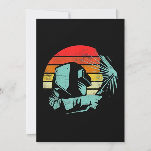 Anuncio Regalos de silueta de cascos de soldadura de época (Anverso)