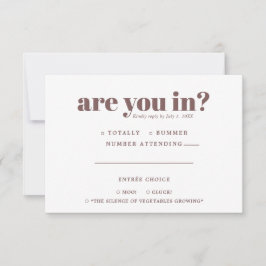 Anuncio Respuesta de Boda Divertida y Original | Tipografí