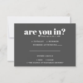 Anuncio Respuesta de Boda Divertida y Original | Tipografí