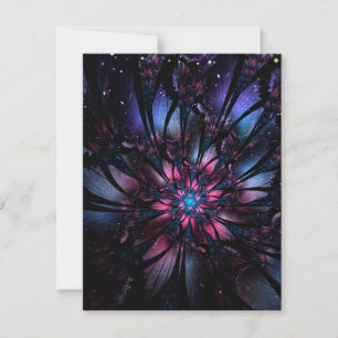 Anuncio Resumen del diseño de flor fractal.