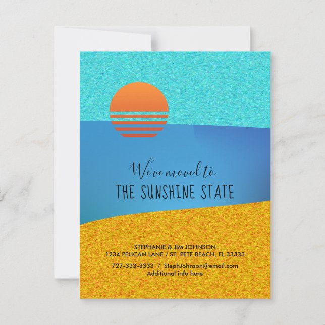 Anuncio Resumen trasladado a la nueva dirección de Sunshin (Anverso)