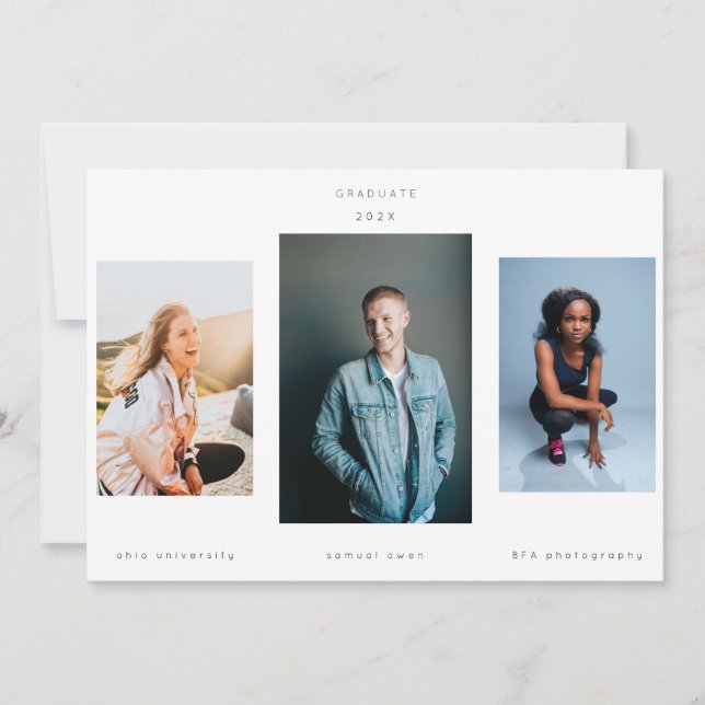 Anuncio Retrato de minimalismo en la tercera universidad d (Anverso)