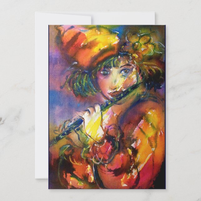 Anuncio RETRATO FLUTISTA / Mascarada veneciana (Anverso)