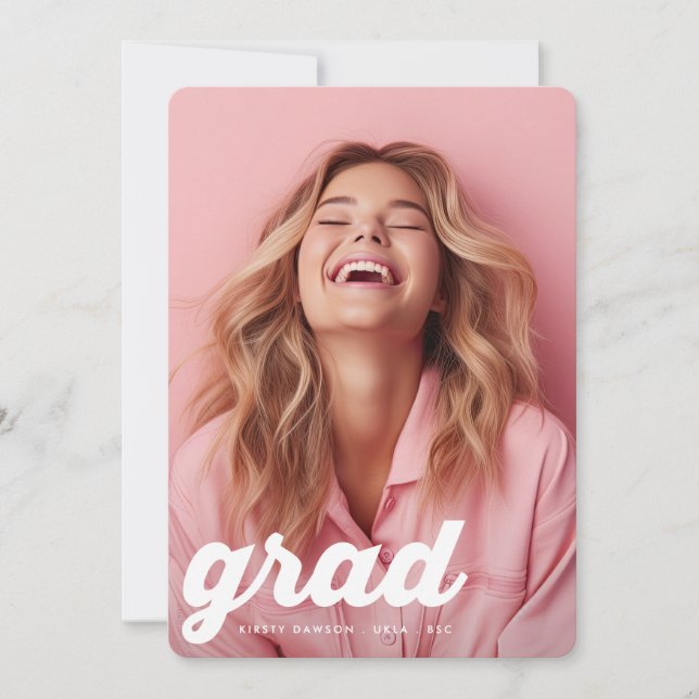Anuncio RETRO DEL GRADUADO COLLEGE Two Photo GRADUGE (Anverso)