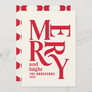 Anuncio Retro Rojo vintage alegre Navidad
