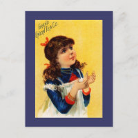 Anuncio retro vintage de postales Unión Tea PC