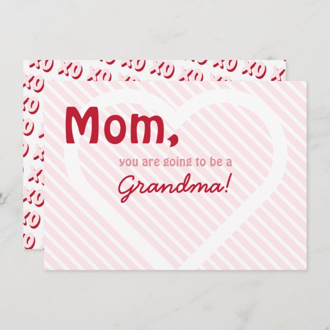 Anuncio Revelación de embarazo por ultrasonido en abuela r (Anverso / Reverso)