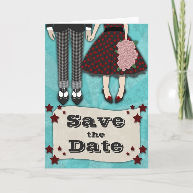 Anuncio Rockabilly Boda, guardar la fecha (Anverso)