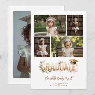 Anuncio Romantic Botanical Kindergarten Grad 5-Photo