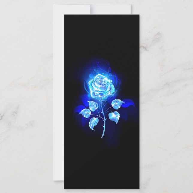 Anuncio Rosa azul en llamas (Anverso)