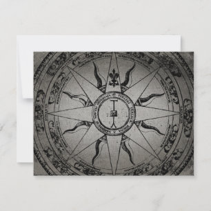 Anuncio Rosa de brújula antigua