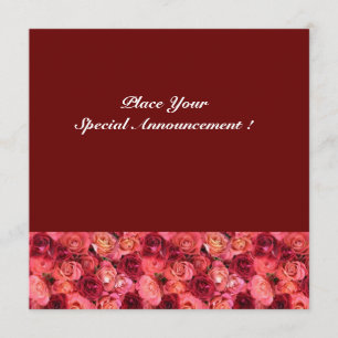 Anuncio ROSA FIELD MONOGRAM, rosa rojo