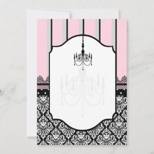 Anuncio Rosa, gris, negro, damasco, punto de polka, banda