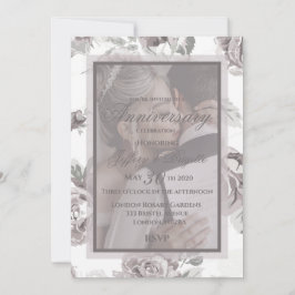 Anuncio Rosa polvoriento personalizado rosa foto de pareja