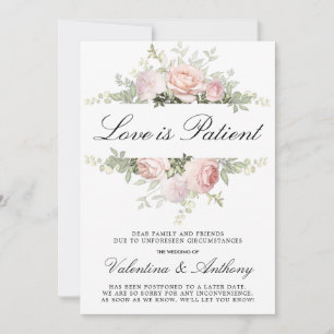 Anuncio Rosa Rosa Floral Amor es Paciente Boda
