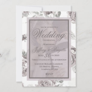 Anuncio Rosa turbio de personalizable rosa boda foto