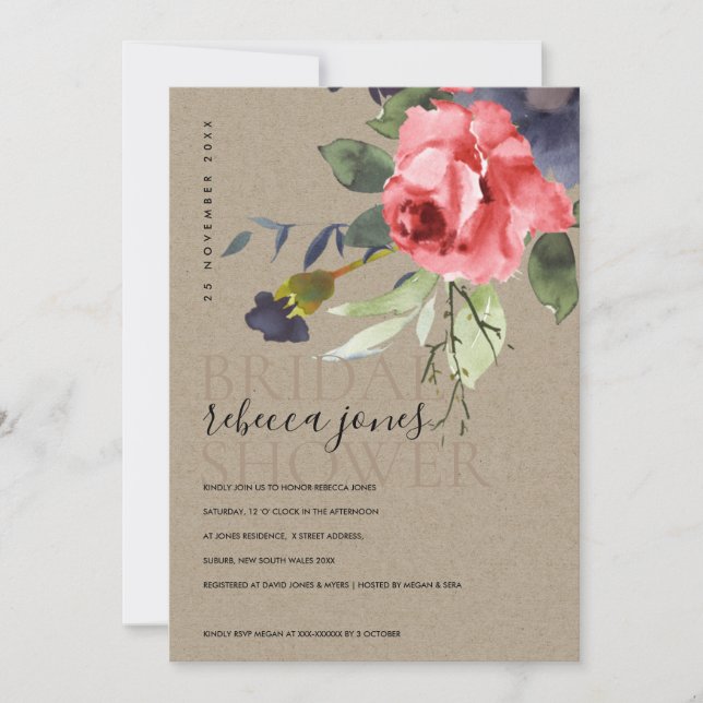 ANUNCIO ROSAS ROJAS DE KRAFT EUCALYPTUS DUCHA DE BRIDAL FL (Anverso)