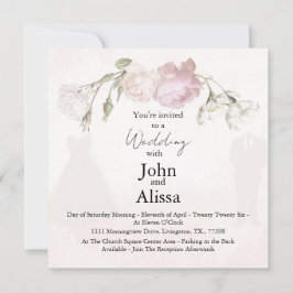 Anuncio Rosas Suaves Rosadas y Colección de Novia y Novio