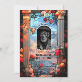 Anuncio Rosas y funeral de vidrio templado