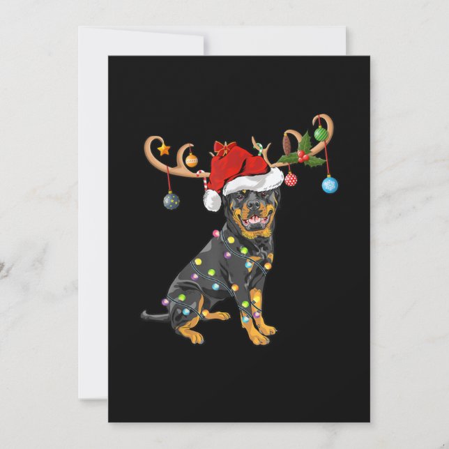 Anuncio Rottweiler Xmas Gift Santas Reindeer Rottweiler (Anverso)