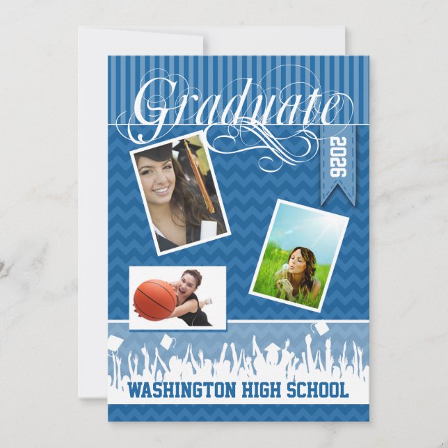 Anuncio Royal Blue Zig Zag Clase de imagen superior (Anverso)