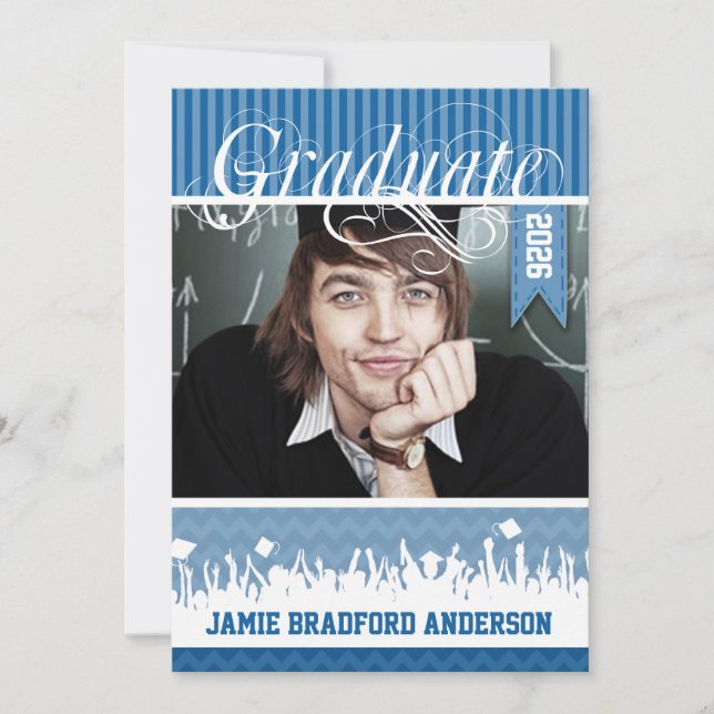 Anuncio Royal Blue Zig Zag Clase de imagen superior (Anverso)