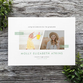 Anuncio Sage Entonces y Ahora Dos Fotos Graduación