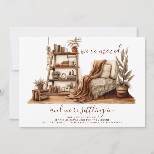 Anuncio Sala acogedora de acuarela en movimiento  (Anverso)