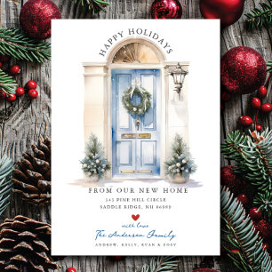 Anuncio Salida de la puerta azul cielo Nueva casa en movim