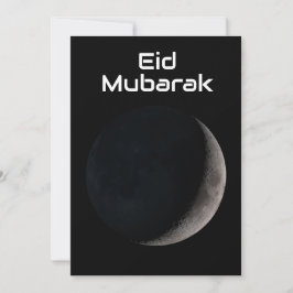 Anuncio Saludo de las vacaciones de luna creciente de Eid