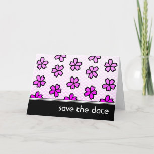 Anuncio salva la fecha : retro floral :