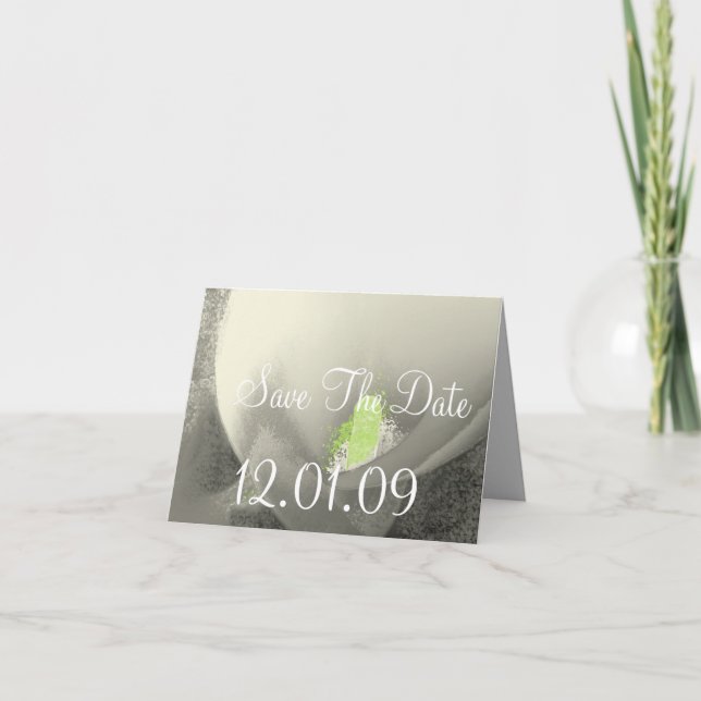 Anuncio Salven la fecha Cala Lily - Gris cálido (Anverso)