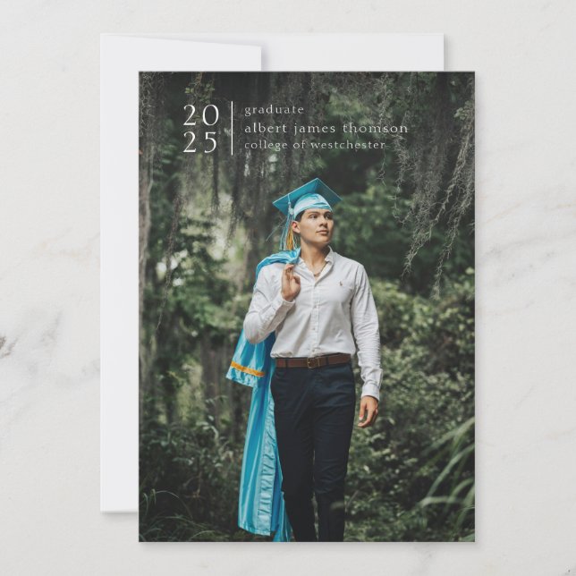 Anuncio sangría completa foto moderna simple año audaz (Anverso)