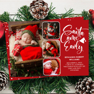 Anuncio Santa Came Collage de fotos de Nacimiento Temprano