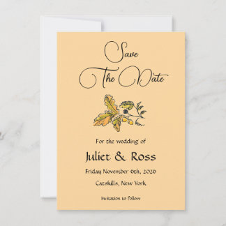 Anuncio Save The Date Flat Announcement Card