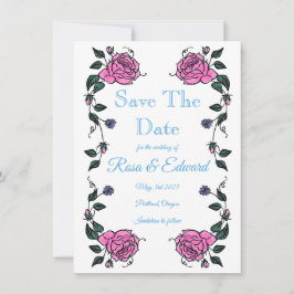 Anuncio Save The Date Flat Announcement Card