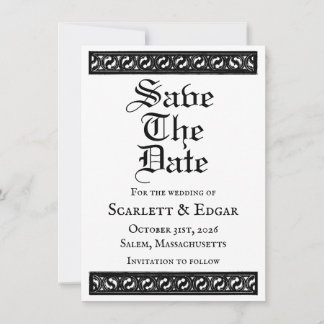 Anuncio Save The Date Flat Announcement Card