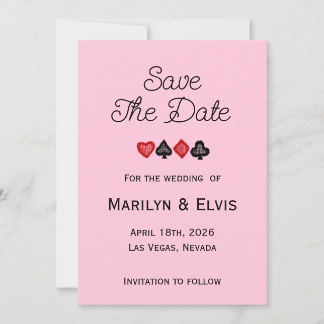 Anuncio Save The Date Flat Announcement Card (Anverso)