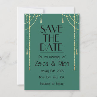 Anuncio Save The Date Flat Announcement Card