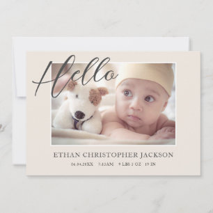 Anuncio Script Baby Photo Modern Birth