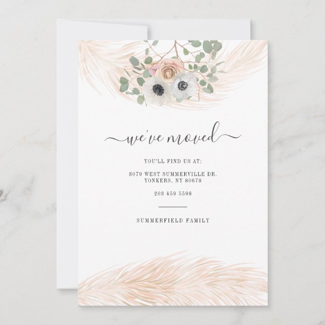 Anuncio Se ha movido la escritura Pampas Grass Botanical M (Anverso)