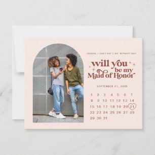 Anuncio Sé mi dama de honor   Foto y calendario
