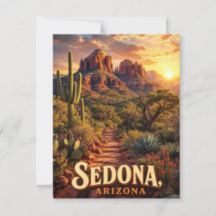Anuncio Sedona Arizona Atardecer Roca Roja Desierto Viaje