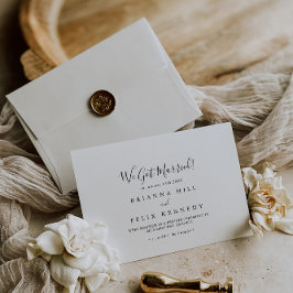 Anuncio Sencillo Elopement Minimalista