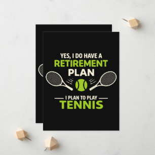 Anuncio Sí, tengo un plan de jubilación tenis