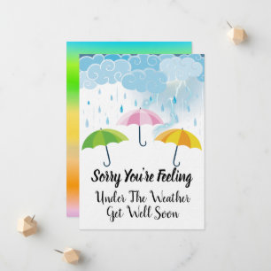 Anuncio Siento que estés bien bajo el tiempo.