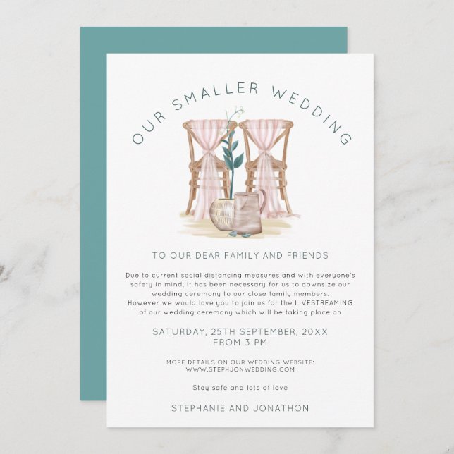 Anuncio Sillas de boda boho más pequeñas Downsizing (Anverso / Reverso)